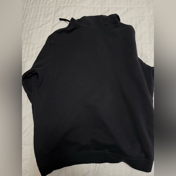 Nike Men's Black Hoodie with White Logo - Picture 3 of 4